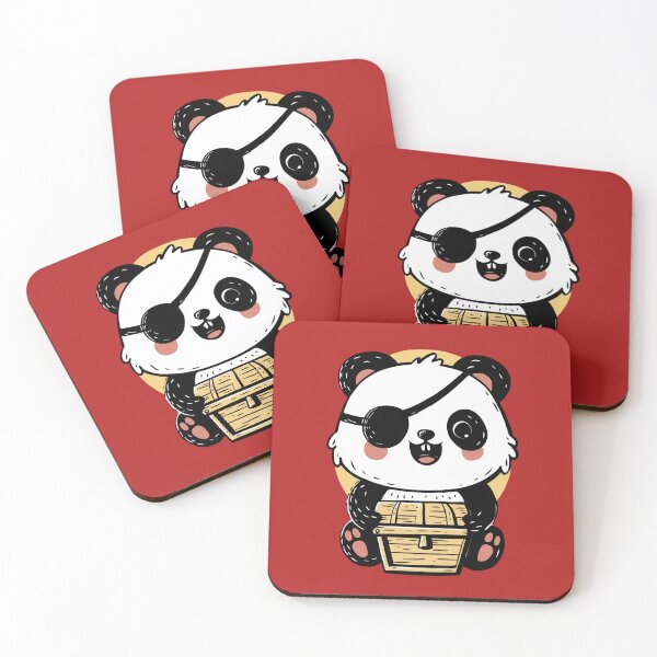 Item preview, Kawaii Panda Pirate – Cute Treasure Chest Design designed and sold by Meiersbeste.