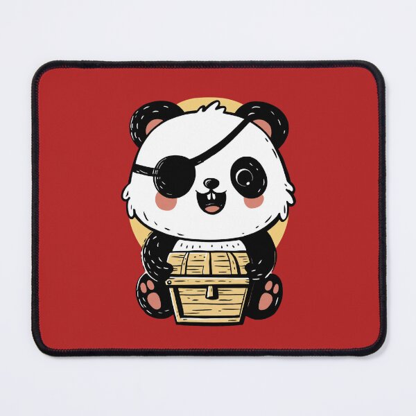 Item preview, Kawaii Panda Pirate – Cute Treasure Chest Design designed and sold by Meiersbeste.