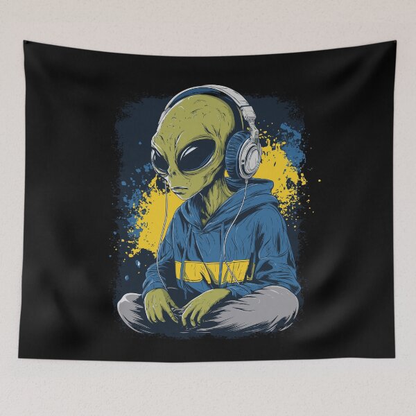 Item preview, Alien listens to music designed and sold by drizzd.