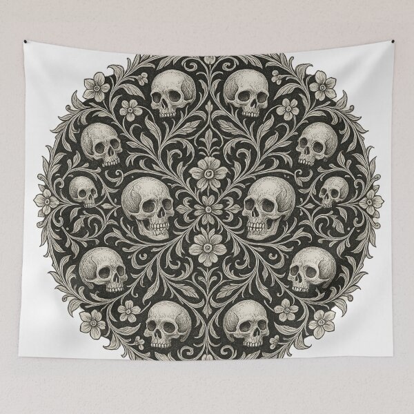 Item preview, Ornamental Death Mandala designed and sold by jumpercat.