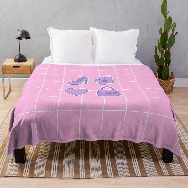 Item preview, Soft Pink Grid – Cute Fashion Icons designed and sold by imperiumpublicitario .