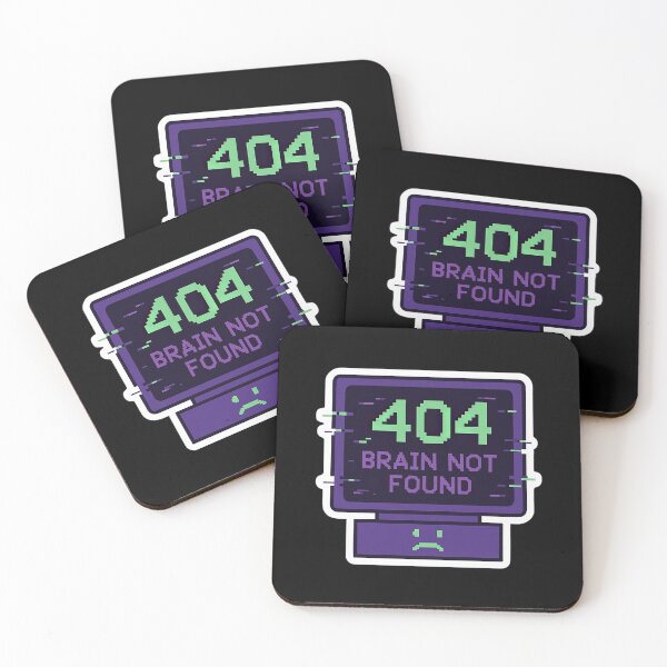 Item preview, 404 Brain Not Found Error Digital Design designed and sold by ArtComixHaven.