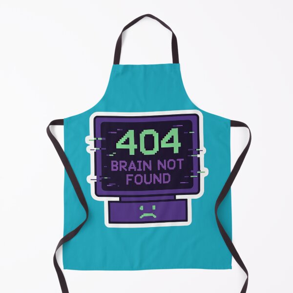 Item preview, 404 Brain Not Found Error Digital Design designed and sold by ArtComixHaven.