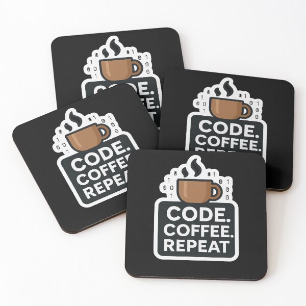 Item preview, Code Coffee Repeat Tech Artwork designed and sold by ArtComixHaven.