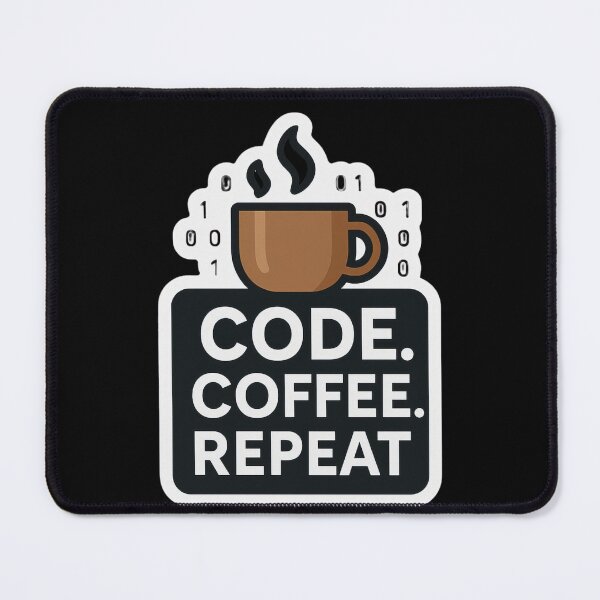 Item preview, Code Coffee Repeat Tech Artwork designed and sold by ArtComixHaven.