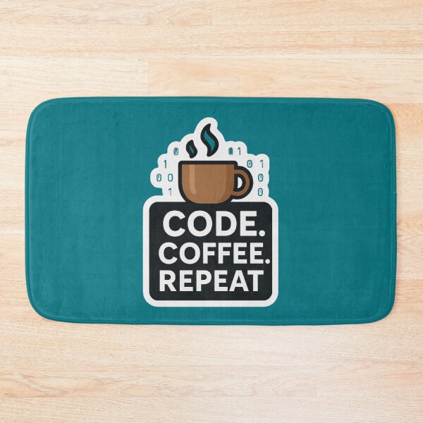 Item preview, Code Coffee Repeat Tech Artwork designed and sold by ArtComixHaven.