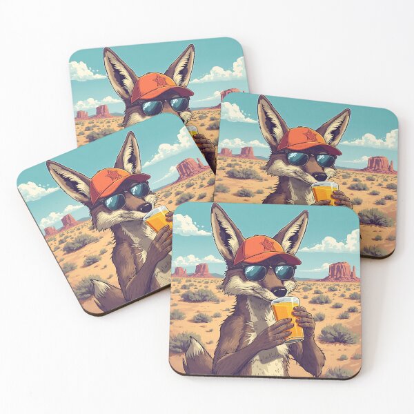 Item preview, Cool Coyote Summer Vibes designed and sold by Art-Design-EM.
