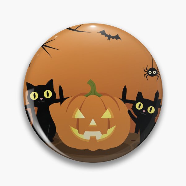 Item preview, Halloween Black Cats & Pumpkin Cute Spooky Night designed and sold by Project X Design.