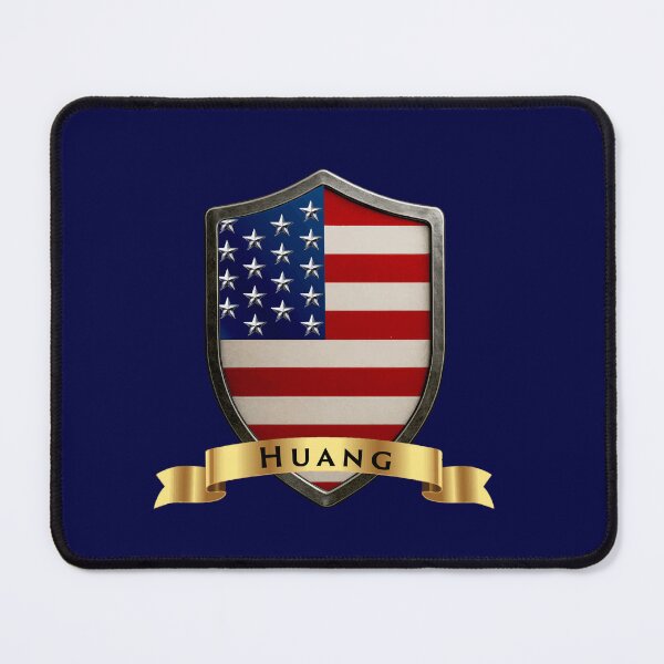 Item preview, Huang Family USA Shield, Stars & Stripes Pride Crest designed and sold by Highlandkings.