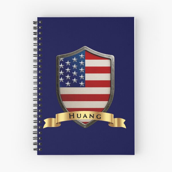 Item preview, Huang Family USA Shield, Stars & Stripes Pride Crest designed and sold by Highlandkings.