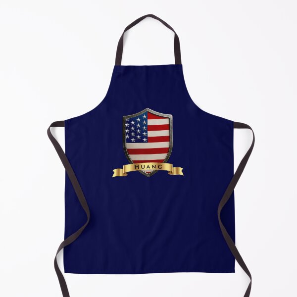Item preview, Huang Family USA Shield, Stars & Stripes Pride Crest designed and sold by Highlandkings.