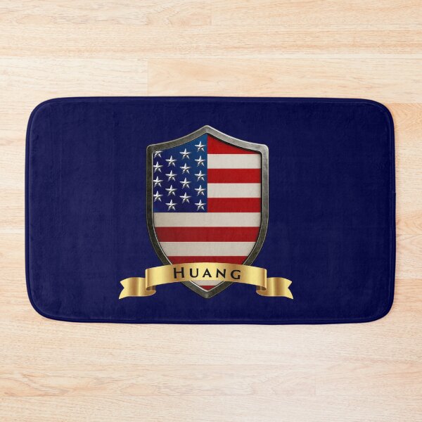 Item preview, Huang Family USA Shield, Stars & Stripes Pride Crest designed and sold by Highlandkings.