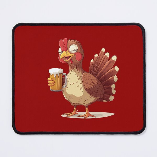 Item preview, Funny turkey with beer – Cartoon Thanksgiving design designed and sold by Meiersbeste.