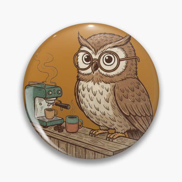 Item preview, Owl Making Coffee - Percolate Your Potential  designed and sold by Too Kool Designing .