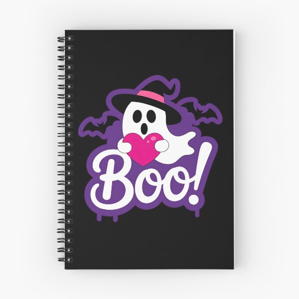 Item preview, Boo Ghost with Heart – Cute Halloween Design designed and sold by SoftStyleStudio ⭐⭐⭐.