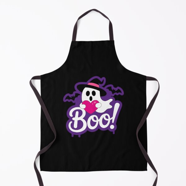 Item preview, Boo Ghost with Heart – Cute Halloween Design designed and sold by SoftStyleStudio ⭐⭐⭐.