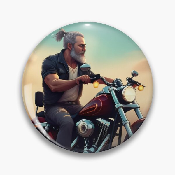 Item preview, Man on Motorcycle in Dessert designed and sold by Craftonmegan.
