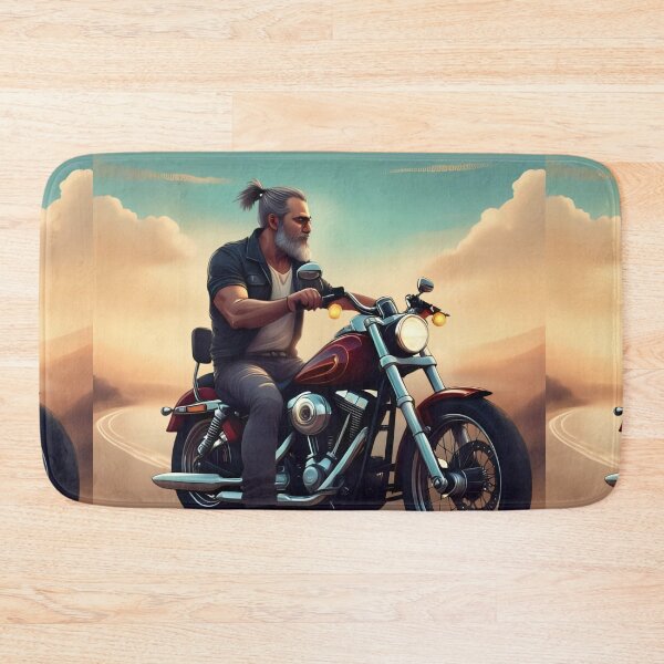 Item preview, Man on Motorcycle in Dessert designed and sold by Craftonmegan.
