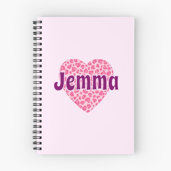 Item preview, Jemma Name Pink Leopard Heart  designed and sold by Jeallan Designs.