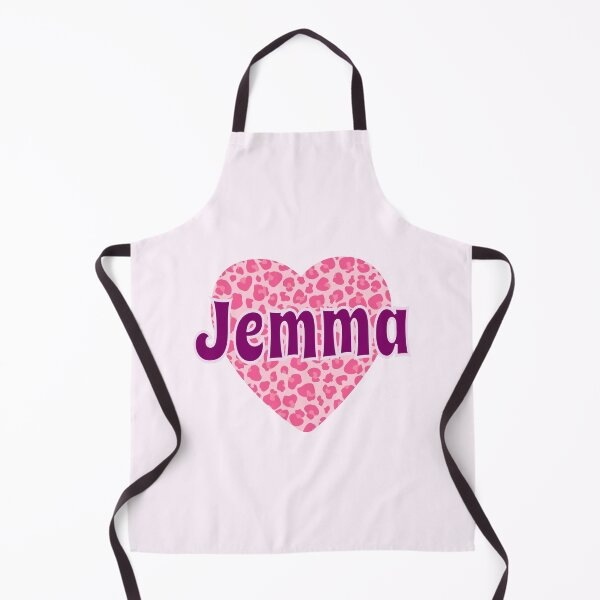 Item preview, Jemma Name Pink Leopard Heart  designed and sold by Jeallan Designs.