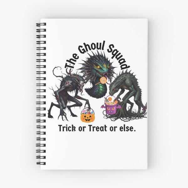 Item preview, The Ghoul Squad – Chupacabra, Basilisk, and Wendigo Trick or Treating | Funny Halloween Cryptid Design designed and sold by CulturalCurios.