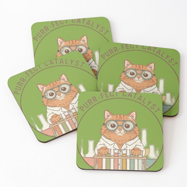 Item preview, Cat Chemistry - Purr-fect Catalyst  designed and sold by Too Kool Designing .