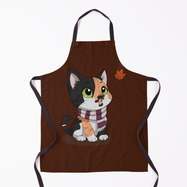 Item preview, Cozy Calico Cat in Fall – Autumn Kitty Art designed and sold by DerpCat Sketches.