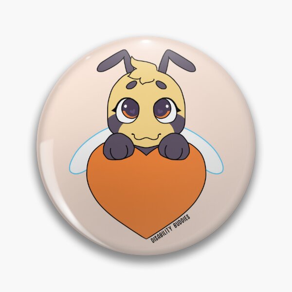 Item preview, Adrie the ADHD Buddy (Orange Heart) designed and sold by TheBuddies.