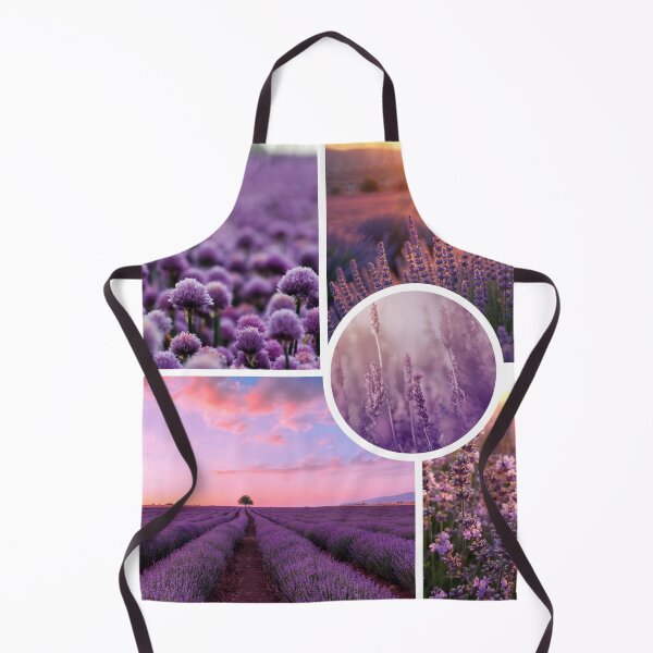 Item preview, Lavender Fields Collage - Purple Floral Landscape Art designed and sold by Amalzaki.