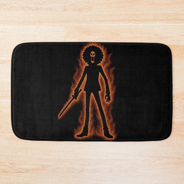 Item preview, Brook Silhouette with Fire Aura – One Piece designed and sold by FXFandomFactory.