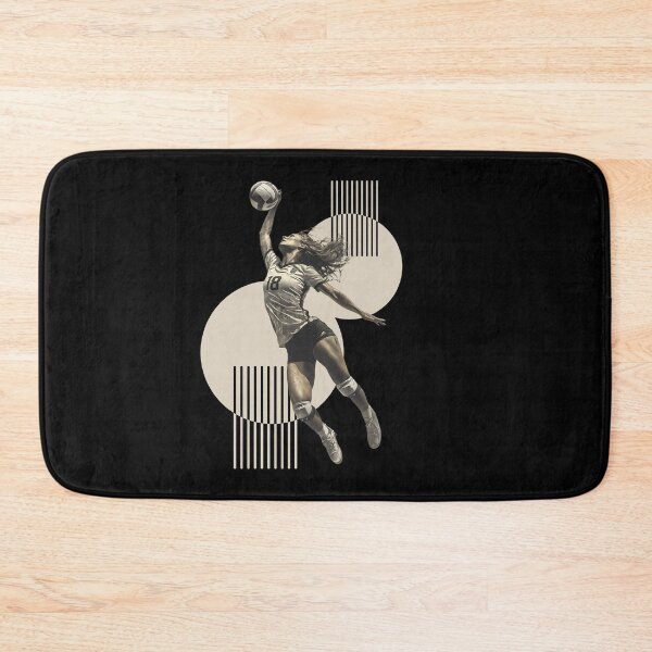 Item preview, Volleyball Spiker Outside Hitter on Bold Geometric Pattern designed and sold by daila70.
