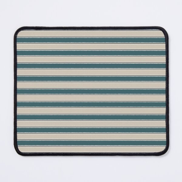Item preview, Cottage Stripes Pattern in Teal Beige Charcoal designed and sold by kierkegaard.