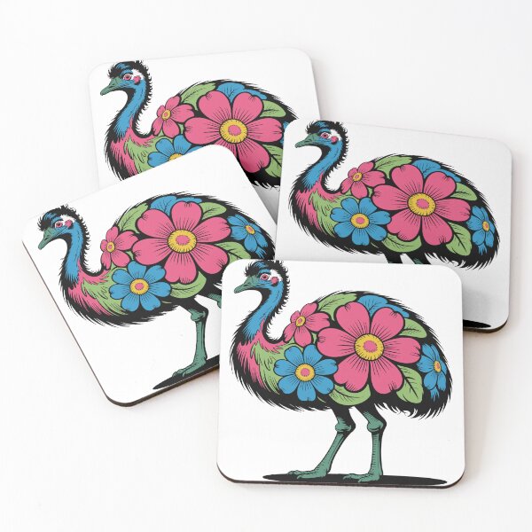 Item preview, Floral Emu designed and sold by JessArty ⭐⭐⭐⭐⭐.