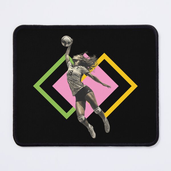 Item preview, Volleyball Hitter Outside Hitter on Striking Geometric Background designed and sold by daila70.