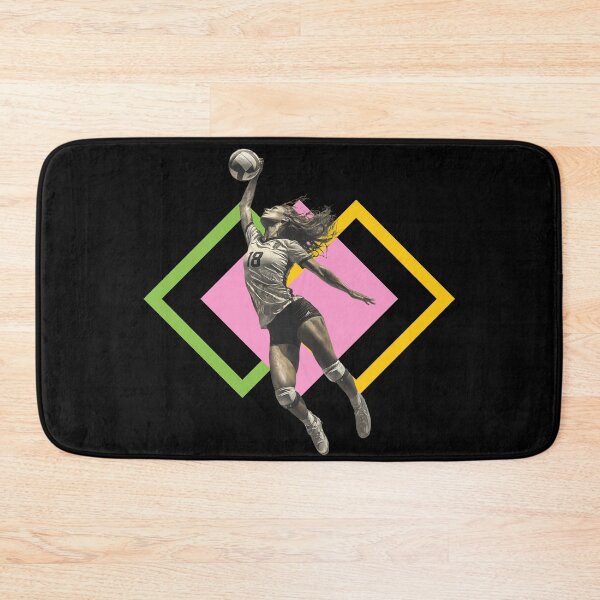 Item preview, Volleyball Hitter Outside Hitter on Striking Geometric Background designed and sold by daila70.