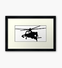 helicopter helicopter Framed Print