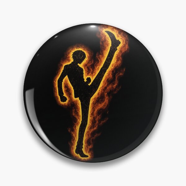 Item preview, Sanji Silhouette with Fire – One Piece designed and sold by FXFandomFactory.