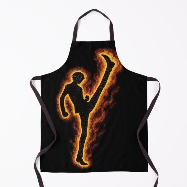 Item preview, Sanji Silhouette with Fire – One Piece designed and sold by FXFandomFactory.