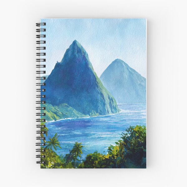 Item preview, Vista de los pitones de Santa Lucía - Petit Piton y Gros Piton designed and sold by scicilysimonee.