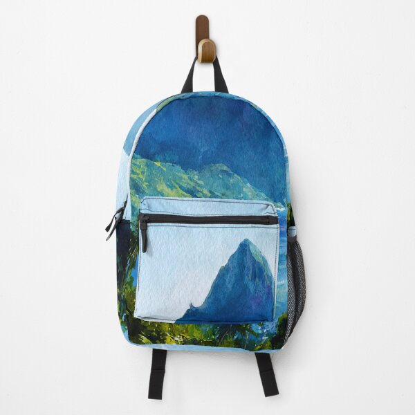 Item preview, Saint Lucia pitons view - Petit Piton and Gros Piton designed and sold by scicilysimonee.