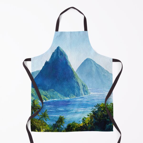Item preview, Vista de los pitones de Santa Lucía - Petit Piton y Gros Piton designed and sold by scicilysimonee.