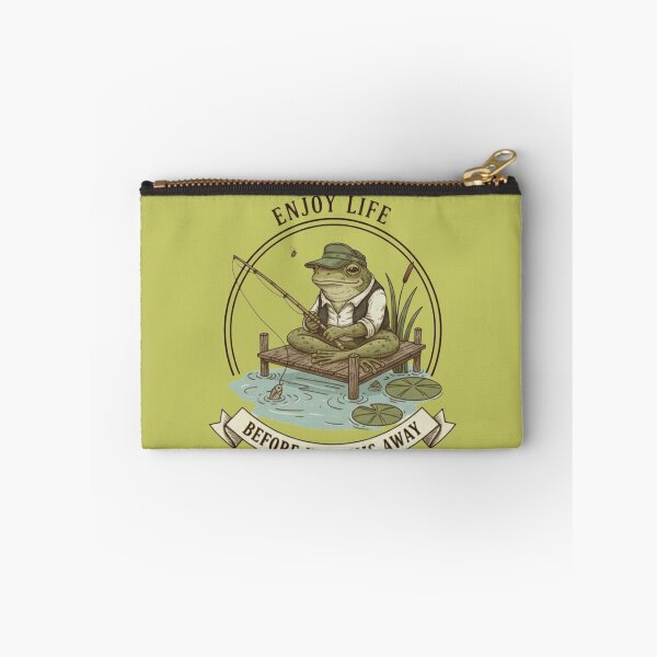 Item preview, Frog Fishing- Enjoy Life  designed and sold by Too Kool Designing .