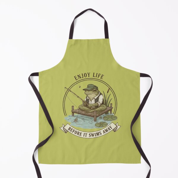 Item preview, Frog Fishing- Enjoy Life  designed and sold by Too Kool Designing .