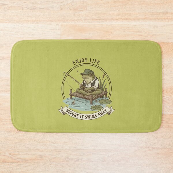 Item preview, Frog Fishing- Enjoy Life  designed and sold by Too Kool Designing .