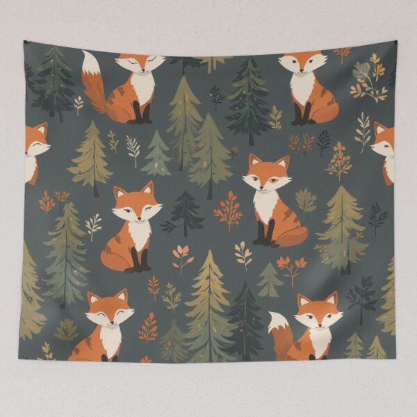 Item preview, Whimsical Foxes in Forest designed and sold by InezPhotography.
