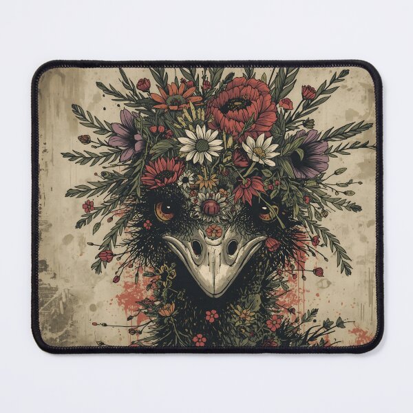 Item preview, Floral Emu Bird Art designed and sold by JessArty ⭐⭐⭐⭐⭐.