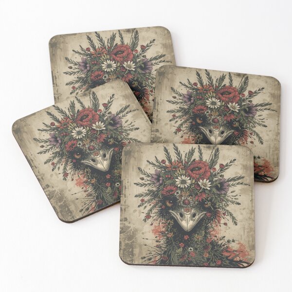 Item preview, Floral Emu Bird Art designed and sold by JessArty ⭐⭐⭐⭐⭐.