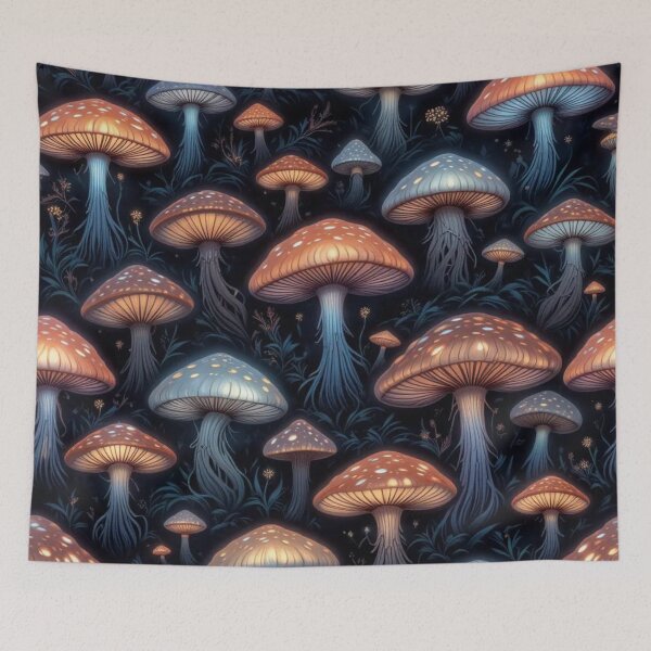 Item preview, Luminous Forest of Mushrooms designed and sold by InezPhotography.