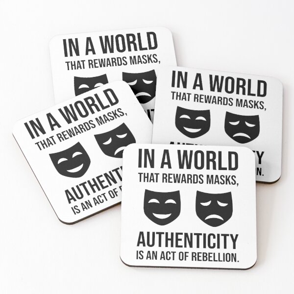 Item preview, Authenticity is an act of rebellion.  designed and sold by Rachel the Artist .