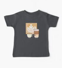 Latte art T-shirt bébé